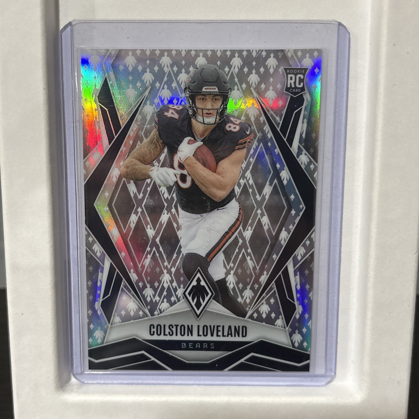 2025 Panini Phoenix Colston Loveland RC /149 Logo-Fractor Prizm #179 Bears