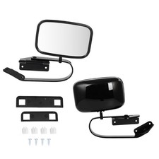 Side View Manual Mirrors Stainless Steel For Ford F-series Pickup Truck Pair Set Side View Manual Mirrors Stainless Steel For Ford F-series Pickup Truck Pair Set
