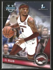 El Ellis 2023-24 Bowman University Chrome #82 Arkansas Razorbacks