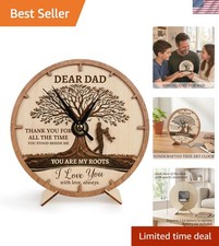 Gift for Dad from Daughter, Son, Fathers Day Dad Clock Unique Father's Day Cl...