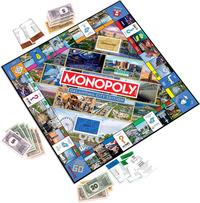 Monopoly Board Game   Oklahoma City, OK Edition: 2-6 Players Family Board Games 