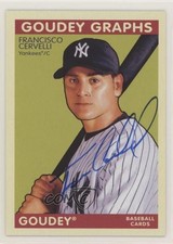 2009 Upper Deck Goudey Graphs Francisco Cervelli #GG-FC Auto 3bs
