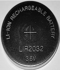 1 x  LIR2032 Li-Ion Rechargeable 3,6V Akku Knopfzelle CR2032 wiederaufladbar EAS