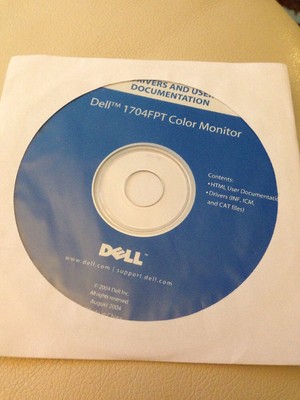 New-Dell Dokumentation PC Cd-rom für Modell #E1704FPT Farbe Monitor Selten
