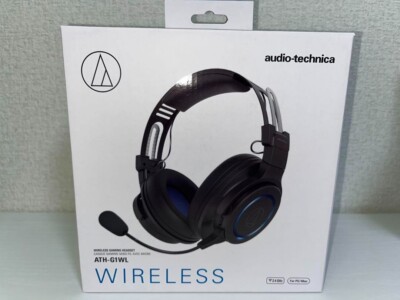 Audio Technica ATH-G1WL Premium Wireless Over Ear Gaming Headset Black New