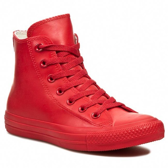 Converse Men Chuck Taylor All Star Rubber Rain Shoe Red Hi 144744C | eBay