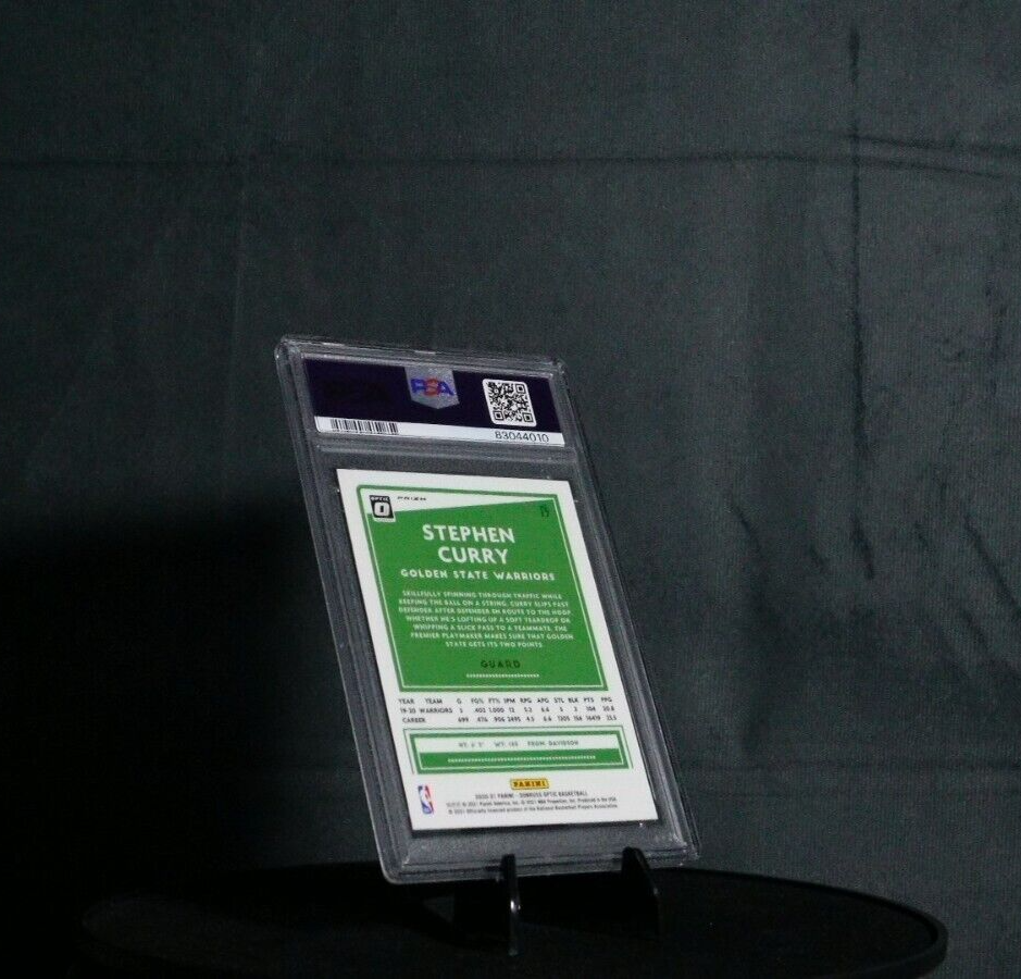 2020 Donruss Optic 17 Stephen Curry Hyper Pink Prizm PSA 10 Gem Mint