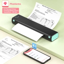 Portable Wireless Legit A4 Bluetooth Thermal Printer for Travel Phomemo M08F LOT