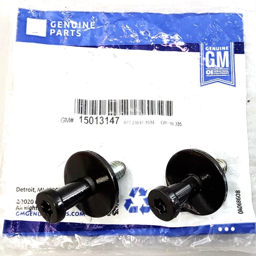 Door Jamb Latch Striker Bolts For 67-81 Camaro Firebird New Genuine GM Pair