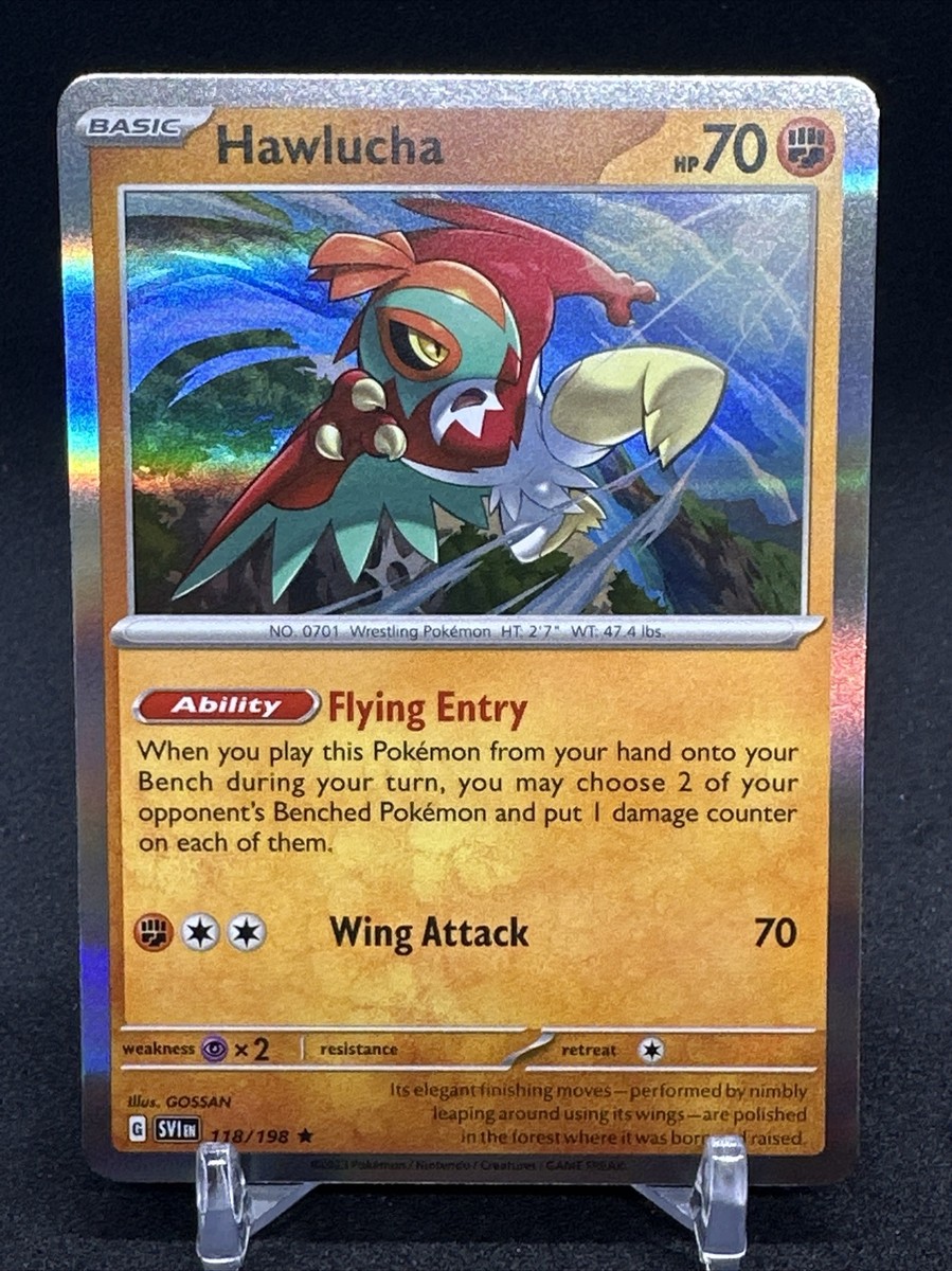 Hawlucha 118/198 Holo Rare Pokemon Scarlet and Violet Card NM/MINT | eBay