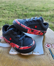 Converse Low "Red Floral" Girls' Toddler 6C