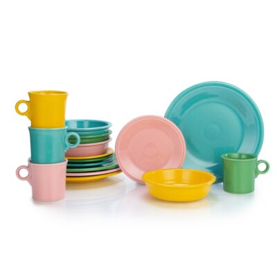 Fiesta® 16-Piece Classic Dinnerware Set | Vintage | eBay