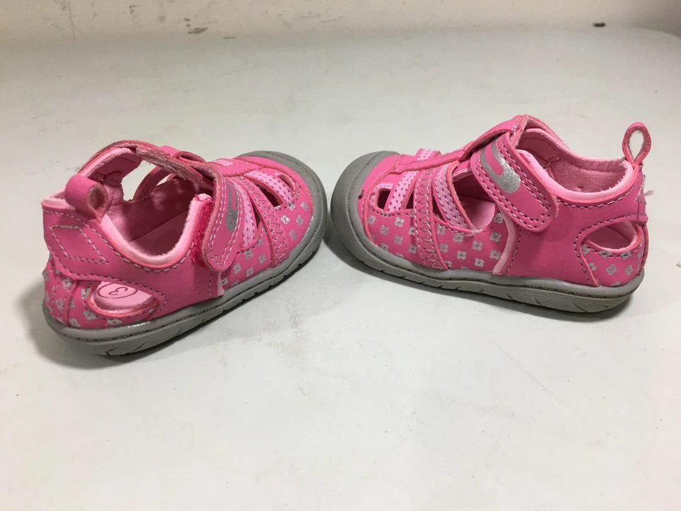 ?BABY BY OSH GOSH SZ 3 МАЛЫШЕЙ ДЕВОЧЕК РОЗОВЫЕ САНДАЛИИ - Изображение 3 из 4