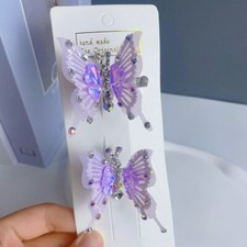 Butterfly Hairpin New Accessories Girl Barrettes Hair Clip Tassel Hair Pearl