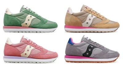 SAUCONY JAZZ ORIGINAL scarpe donna sneakers pelle camoscio tela casual sportive