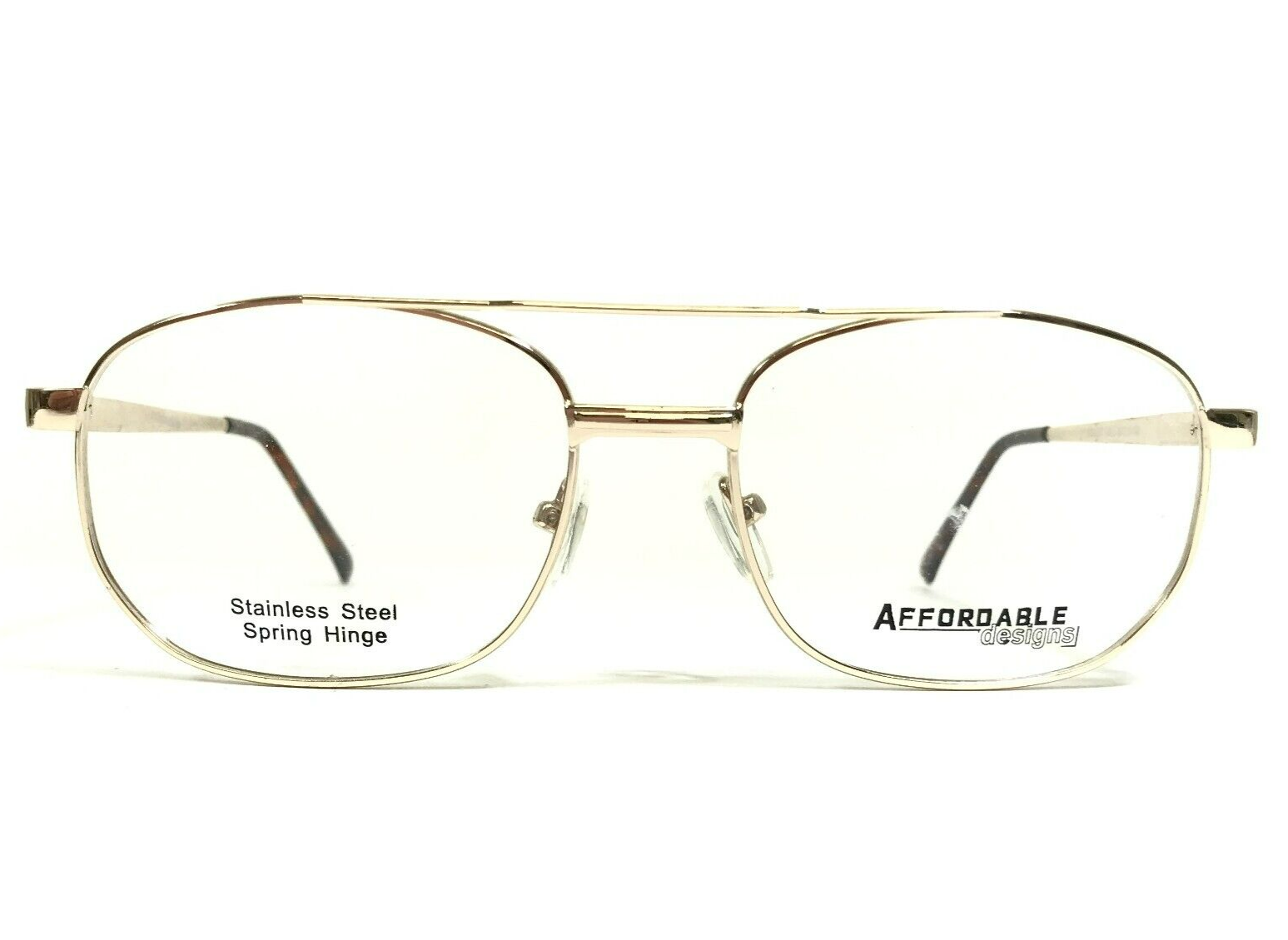 Affordable Designs Eyeglasses Frames ROBERT GOLD Round Full Rim 54-16-140