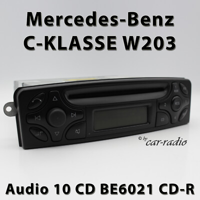 W203 Radio Mercedes Audio 10 Cd Be6021 Original C Klasse Becker Autoradio S203 Ebay