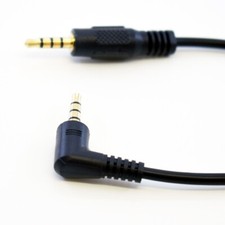 50x Right Angle Gold 3.5mm 4 Pole Male To 4 Pole Male M/M Audio Extension Cable