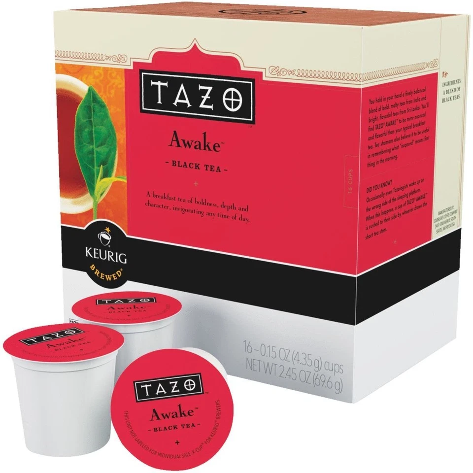 Chá preto Tazo Awake 22 a 132 xícaras Keurig K escolha qualquer tamanho FRETE GRÁTIS  - Imagem 3 de 4