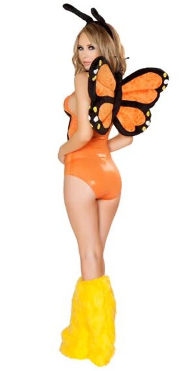 CISMARK Costume Ali Di Farfalla Monarch Per Bambini - Mantello Per Halloween E Giochi Di Fantasia (Arancione, Taglia Unica)
