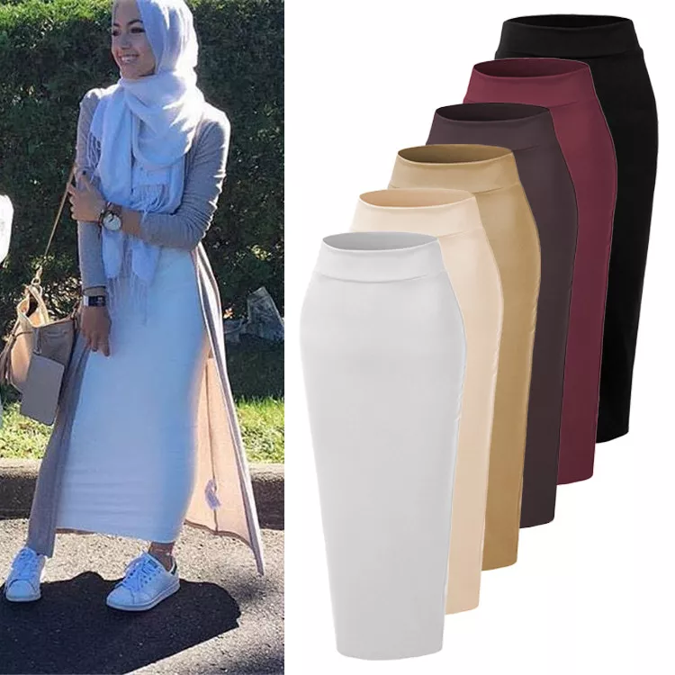 Long pencil top skirt muslim