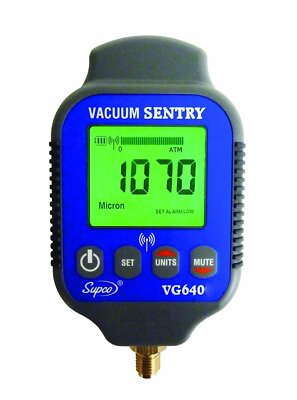 Supco VG640   Vacuum Sentry With Local Alarm, LCD Display, 0-19000 microns...
