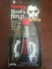 Vampire Blood N' Fangs Halloween makeup