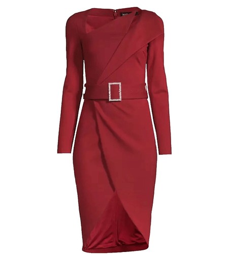 Lavish Alice Cognac Brown High Neck Sleeveless Midi Dress Womens 8 NWT |  eBay
