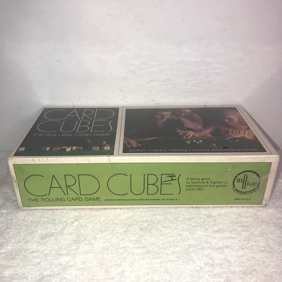 1970 CARD CUBES THE ROLLING CARD GAME VINTAGE DICE  - Image 3 of 4