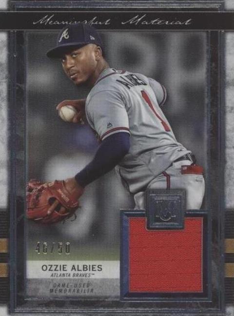 TOPPS MLBカード MUSEUM COLLECTION OZZIE ALBIES BRAVES 19/25 #MMR-OA 送料無料 中古 IT2 2020 Topps Museum Collection - Meaningful Materials Relics Ozzie
