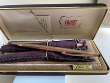 Vintage Cross 14kt  gold filled Ball Point Pen  Pencil set 1501 - NEW IN BOX