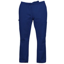 Men Women Medical Scrub Uniform Pants Navy Blue Nurse Work Wear Trousers - UK