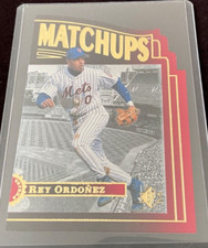 1996 SP Marquee Matchups Die-Cut Rey Ordonez #MM4. Red