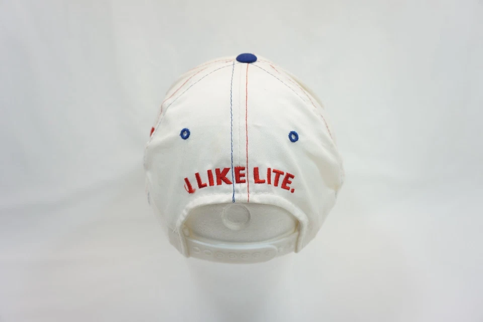 Cerveza Miller Lite "¡Me gusta la luz!" Gorra con bandera americana con logotipo vintage a presión Foto 2 de 4