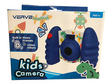 New In Box Boys Blue Verve Digital Camera Built in Photo Frames Video Filters