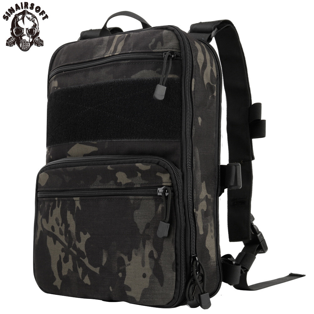 Mochila de hidratación táctica expandible D3 mochila plana Molle bolsa de senderismo paquete de viaje