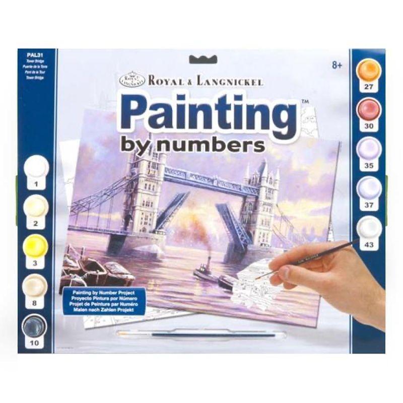 Royal & Langnickel Adult Painting By Numbers Set: Tower Bridge