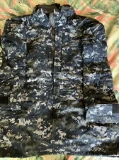 Genuine US Navy USN Digital GoreTex Working Parka Jacket Size Small/Long