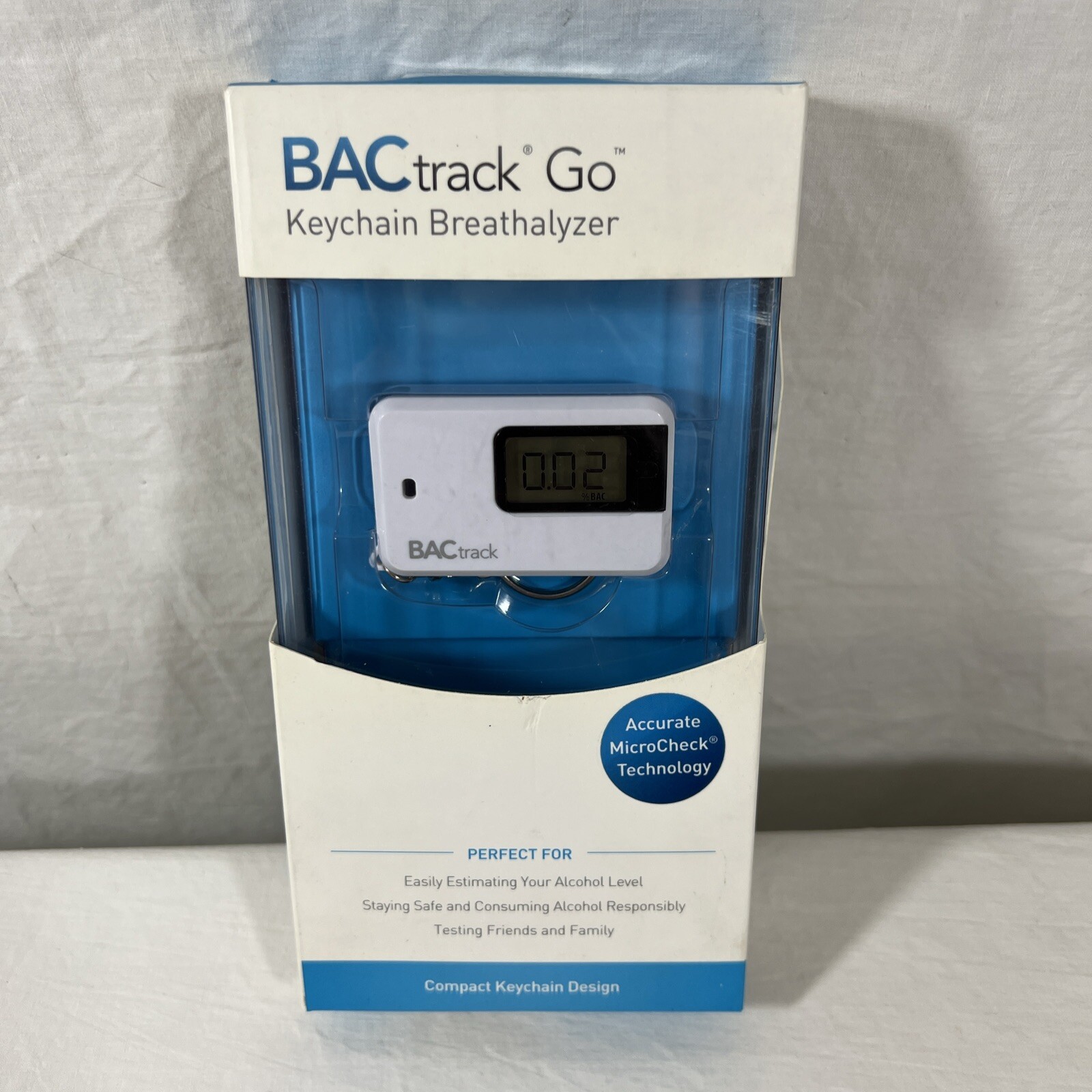 BACtrack Go Keychain Breathalyzer, Ultra-Portable Pocket Keyring Alcohol Tester