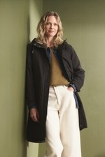 Seasalt Women's Coat - Black Plant Hunter Waterproof Coat - Tall - Onyx