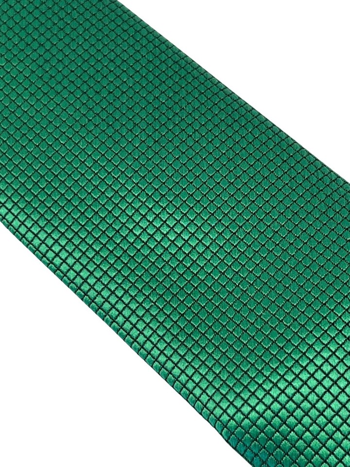 Frederick Thomas Men's Designer Tie - Emerald Green Horse Racing/Ascot Theme (Handmade)