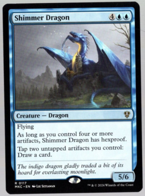Shimmer Dragon 0117 Non Foil Rare Murders at Karlov Manor MTG Near Mint