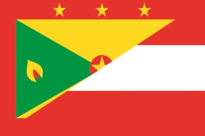Fahne Flagge Grenada-Österreich 120 x 180 cm Bootsflagge Premiumqualität