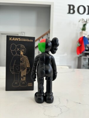 37cm Black Kaws Companion Flayed Open Edition Figure Art Home Deco