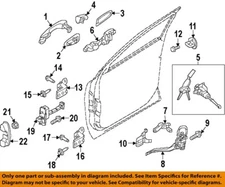 KIA OEM 16-20 Sorento Front Door Lock Hardware-Handle, Outside Pad 82654C5000