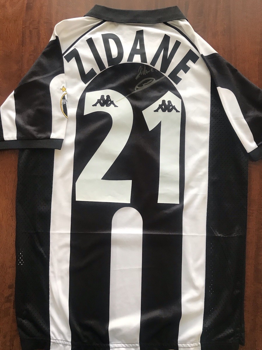 zinedine Zidane Signed Rare Juventus Jersey