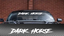 Dark Horse Windshield Banner Vinyl Decal Sticker Car Truck SUV Window Tuned #A