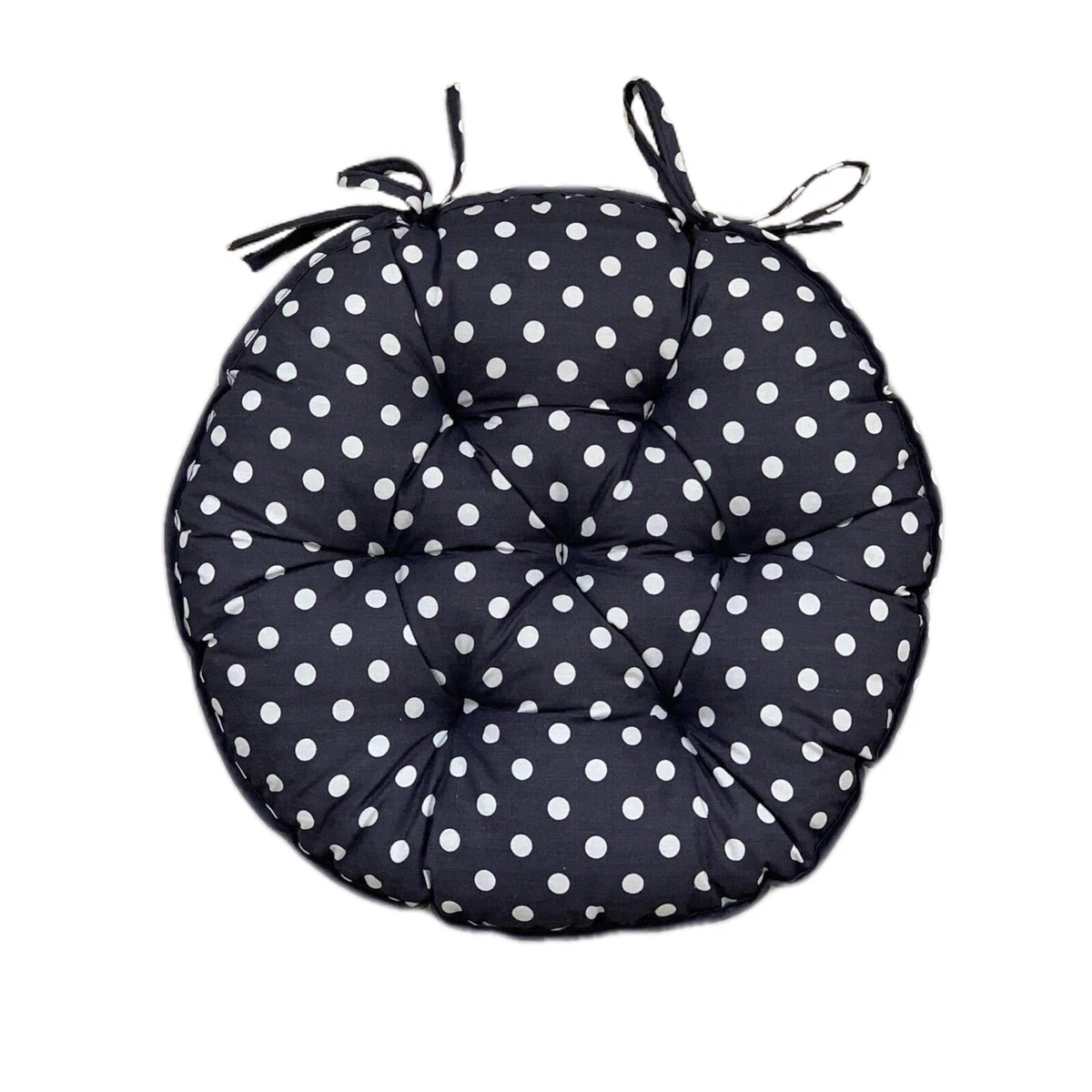 Round seat store pads with ties