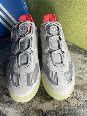 Adidas Niteball Uk 9 Grey & Turbo Size 9.5