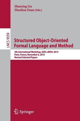 Strukturierte objektorientierte formale Sprache und Methode - 9783319312194